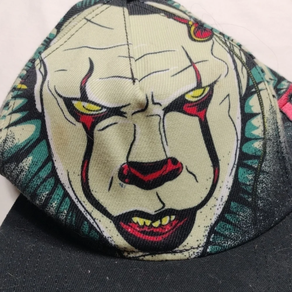 Black and Green Snapback Hat with Graphic Design